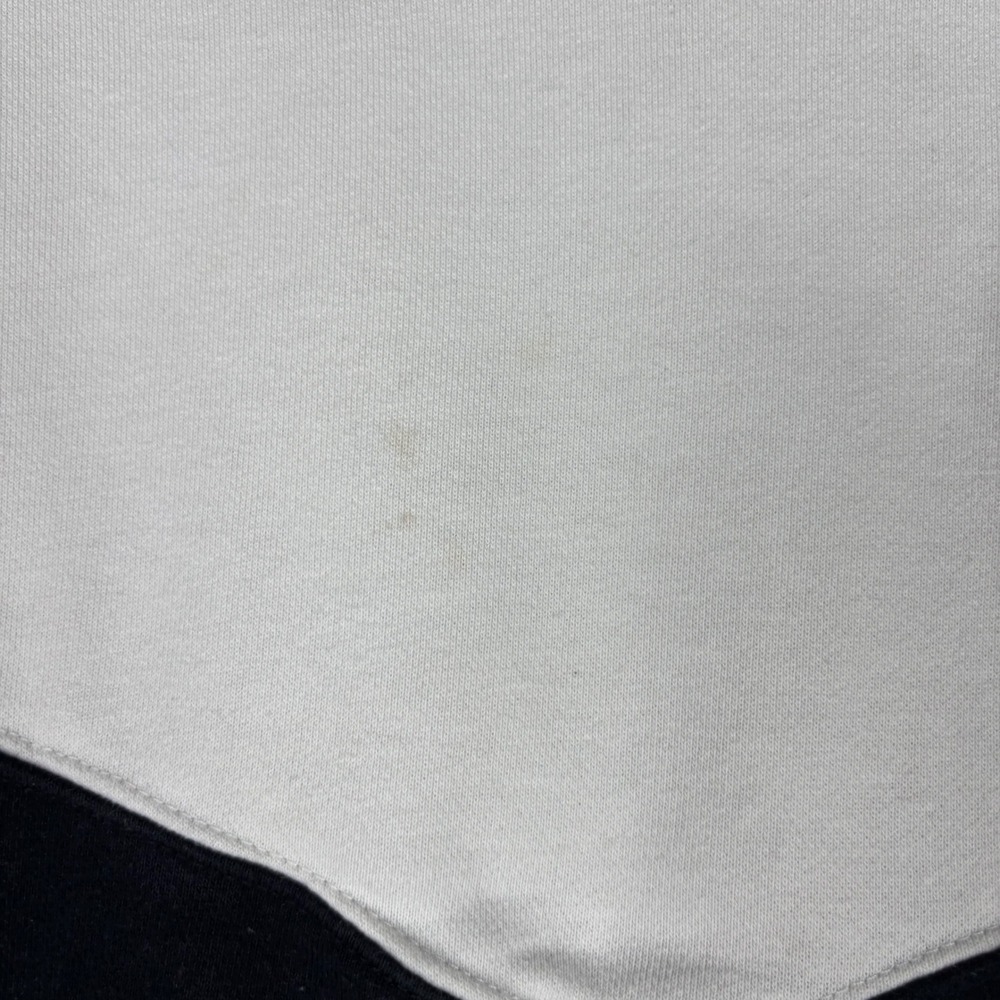 Nike Womens Sportswear Cropped Chevron Colorblock Sweatshirt Black White Medium - Picture 3 of 9